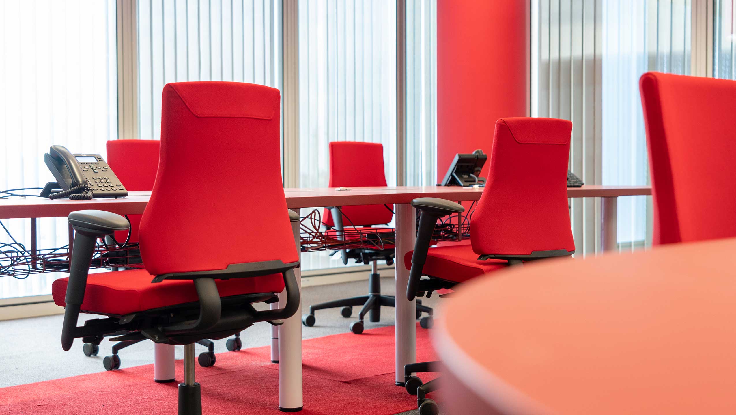RH Axia chairs at Belfius Bank, Brussels