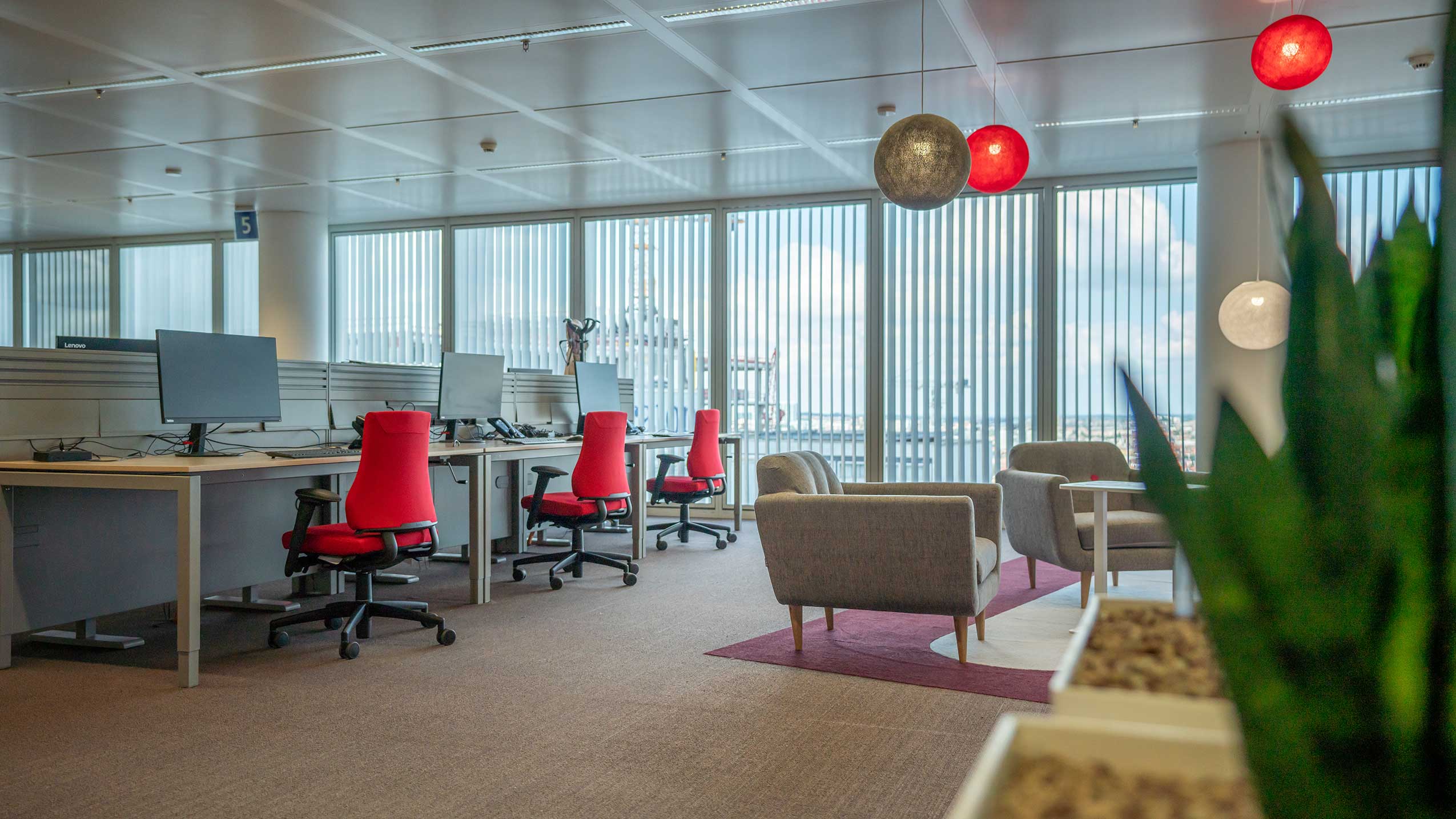 RH Axia chairs at Belfius Bank, Brussels