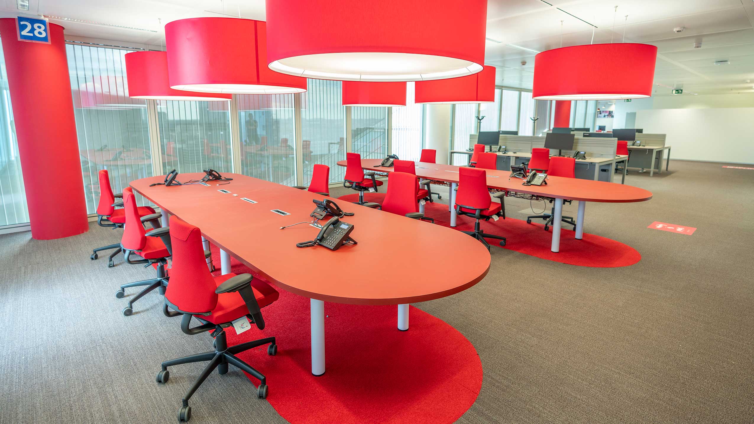 RH Axia chairs at Belfius Bank, Brussels