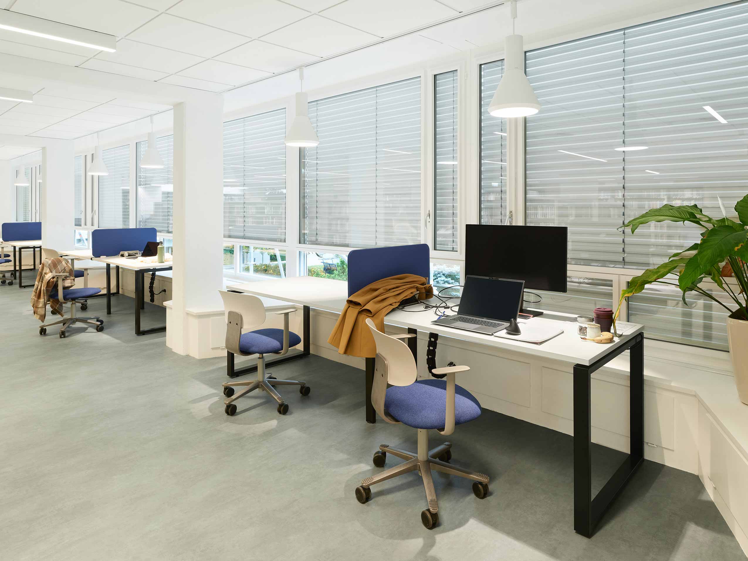 HÅG Tion chairs at workstations in office space at European Laboratory for Particle Physics (CERN) | Photo : Sarah Reuland