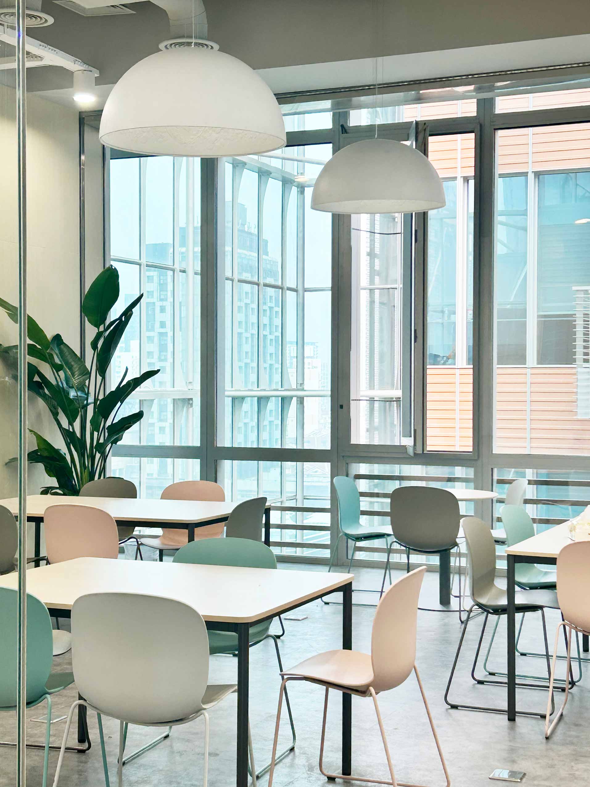 Profim Noor chairs in collaborative space at De Well