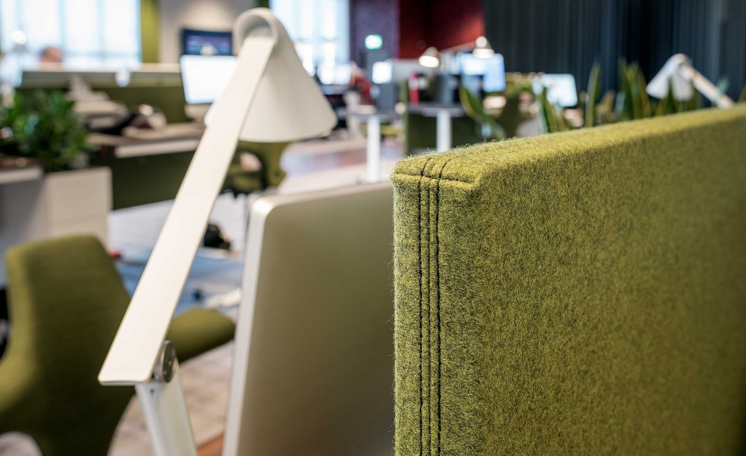 HÅG Capisco chairs in open office space at Dormy Golf, Sweden | Photo : Andreas Hylthen