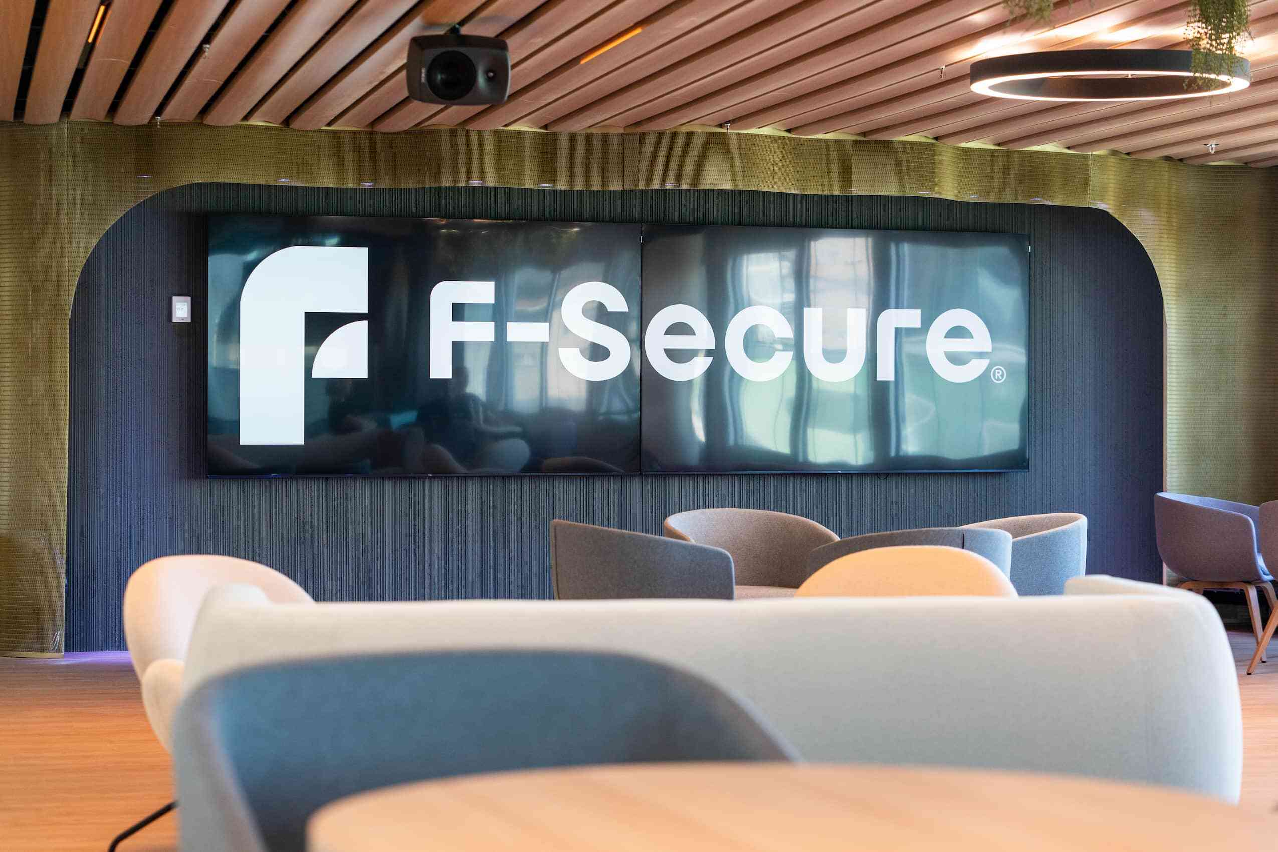office interior featuring profim and offecct seating for F Secure, UK