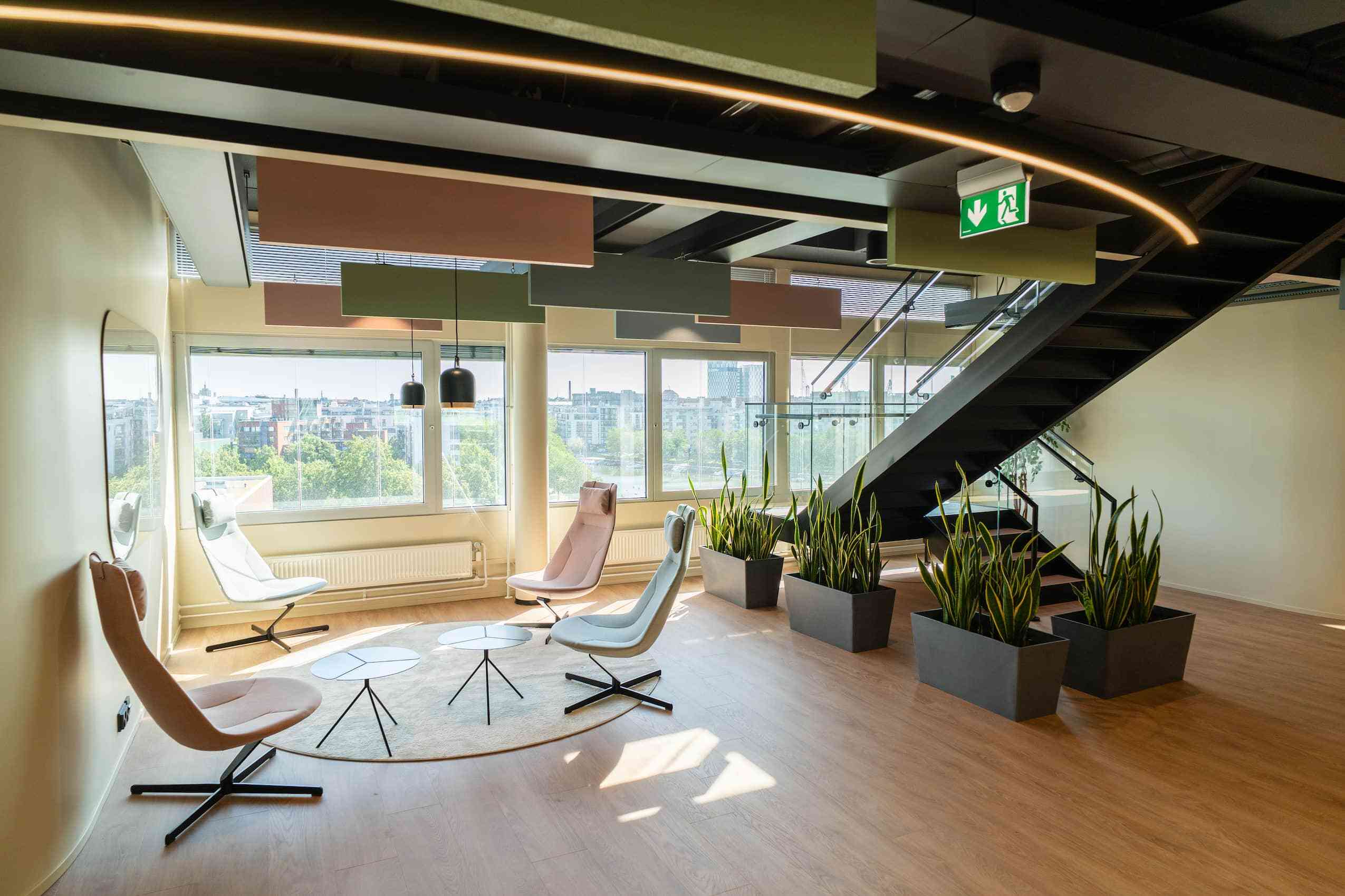 office interior featuring profim and offecct seating for F Secure, UK