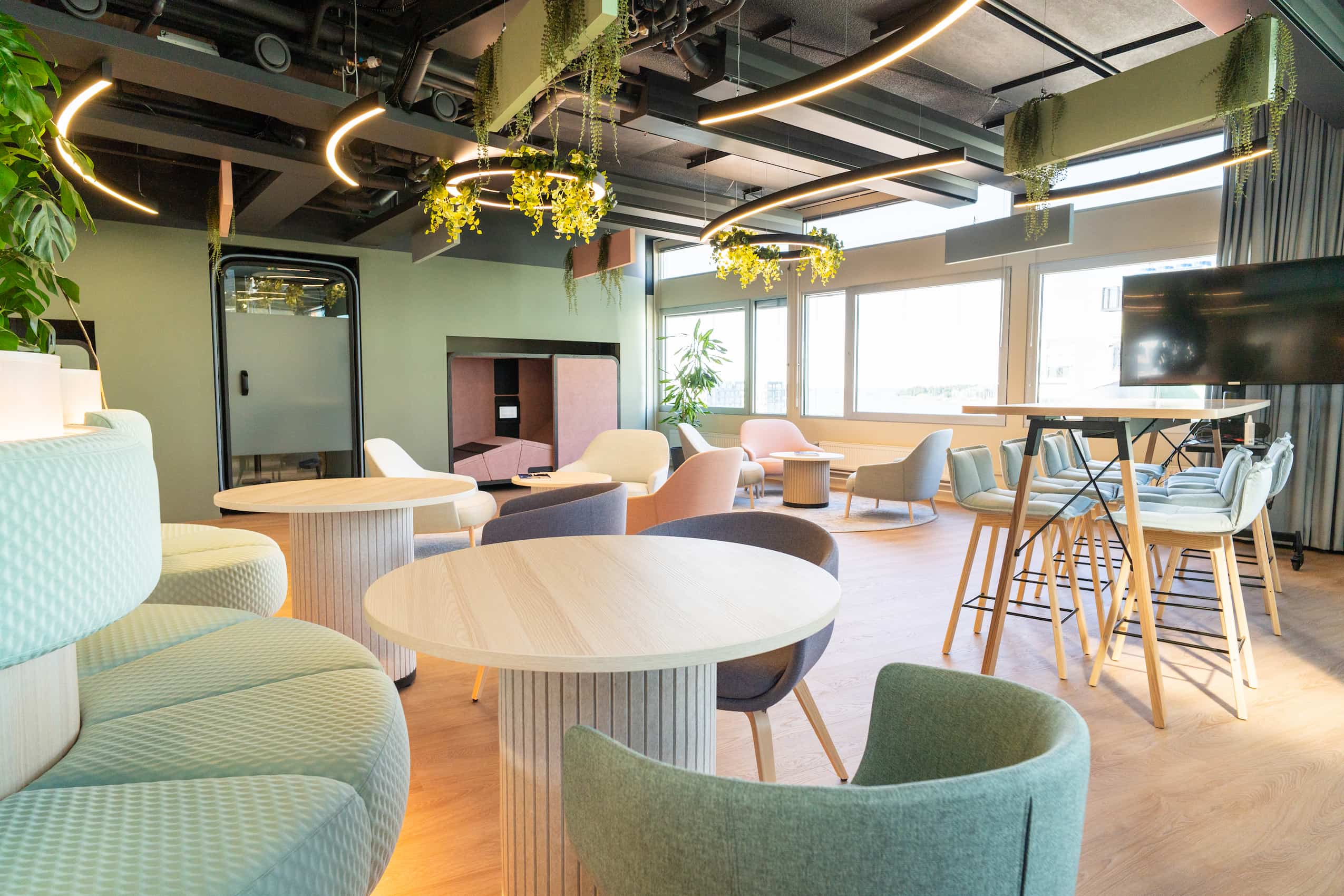 office interior featuring profim and offecct seating for F Secure, UK