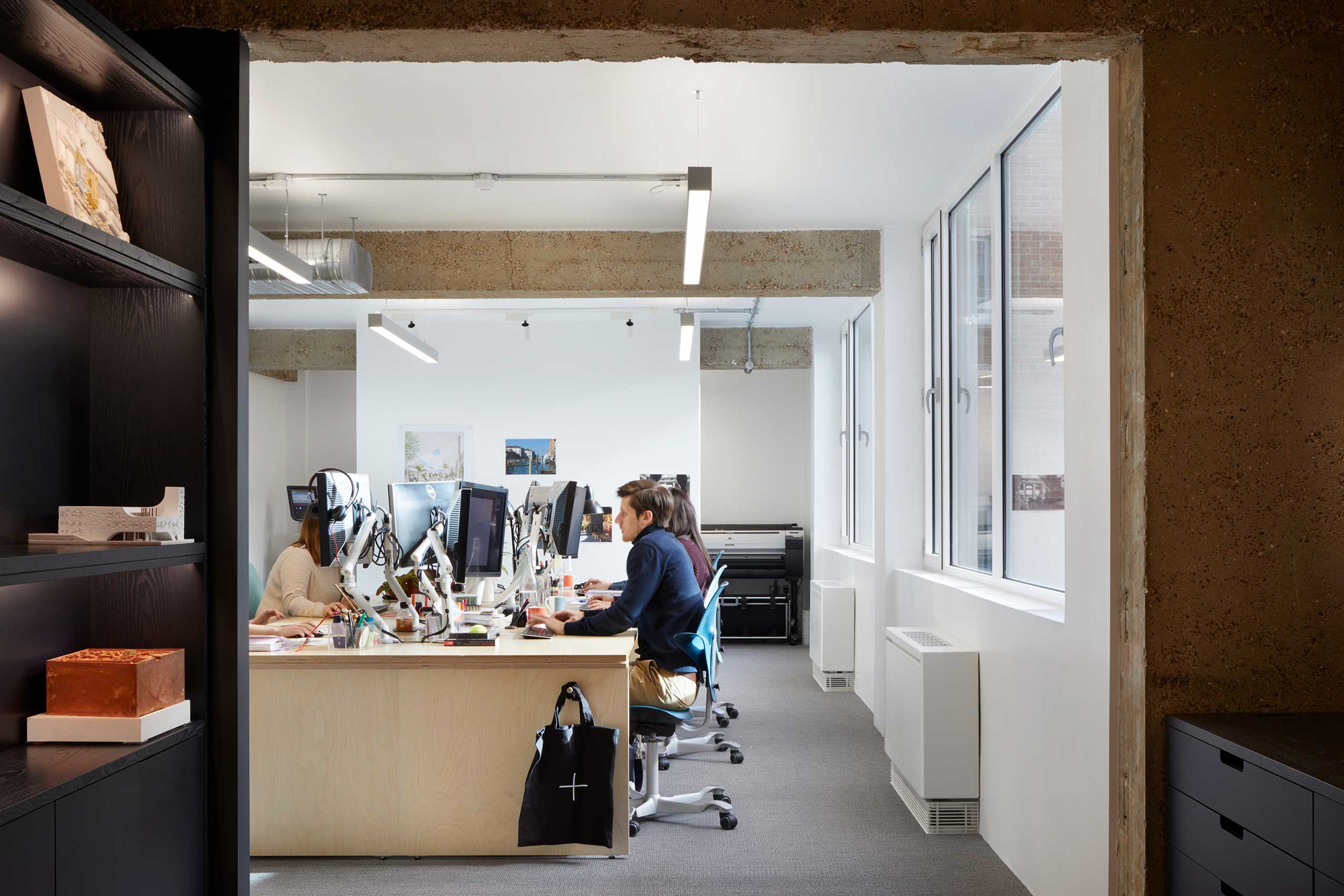 HÅG Capisco Puls chairs in office space at Jestico + Whiles, London | Photo : Jack Hobhouse