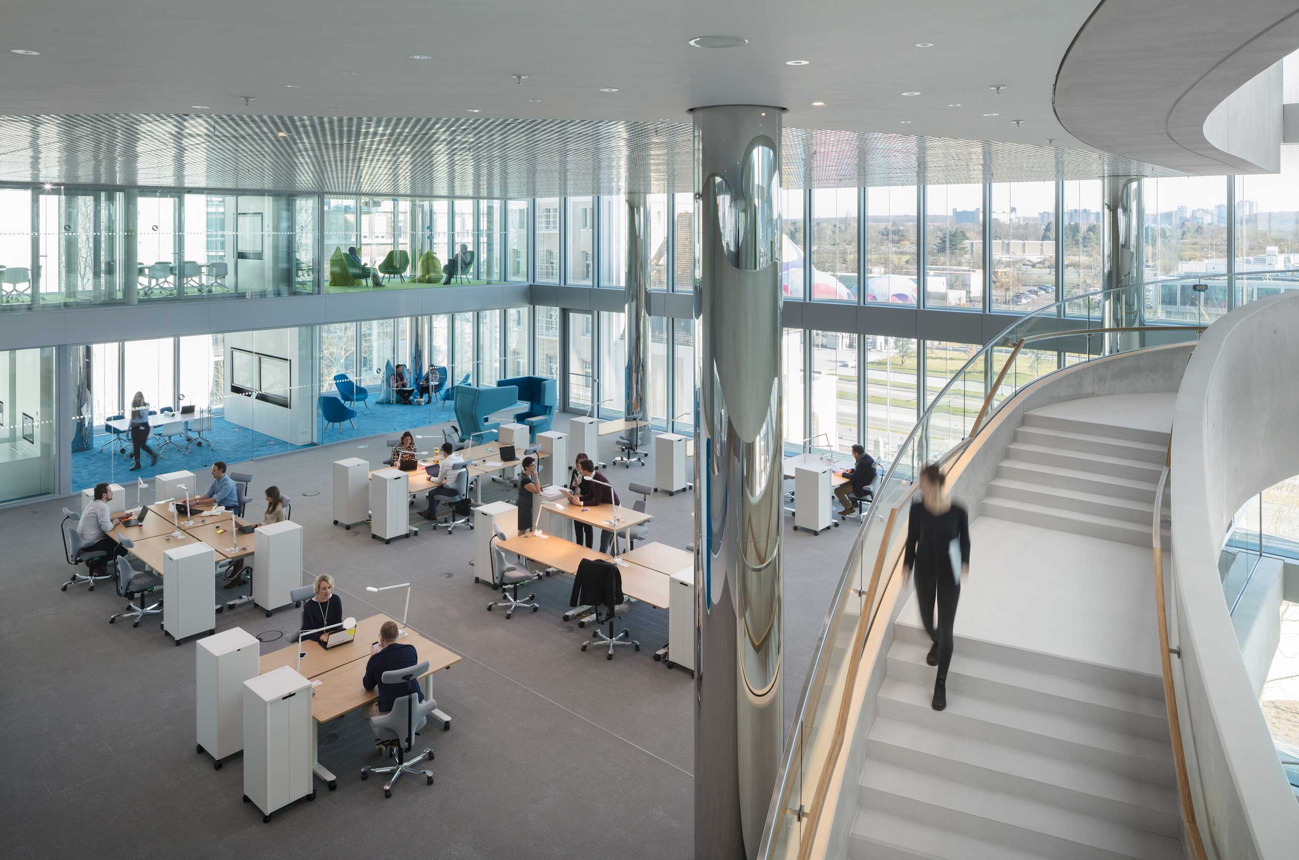 HÅG Capisco in open office space at Merck innovation centre | Photo : HGEsch, Hennef