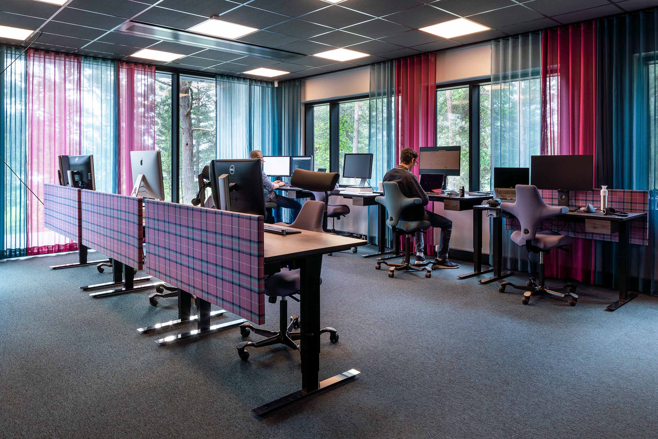 HÅG Capisco chairs in open office space at Meridium, Sweden | Photo : Jason Strong