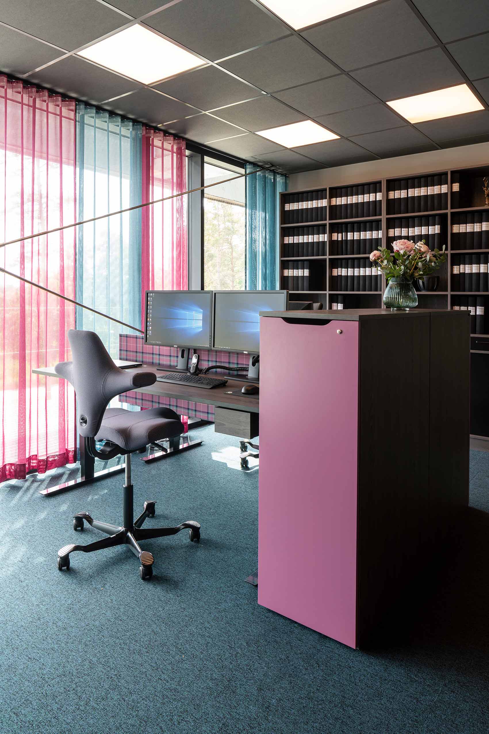 HÅG Capisco chairs in open office space at Meridium, Sweden | Photo : Jason Strong