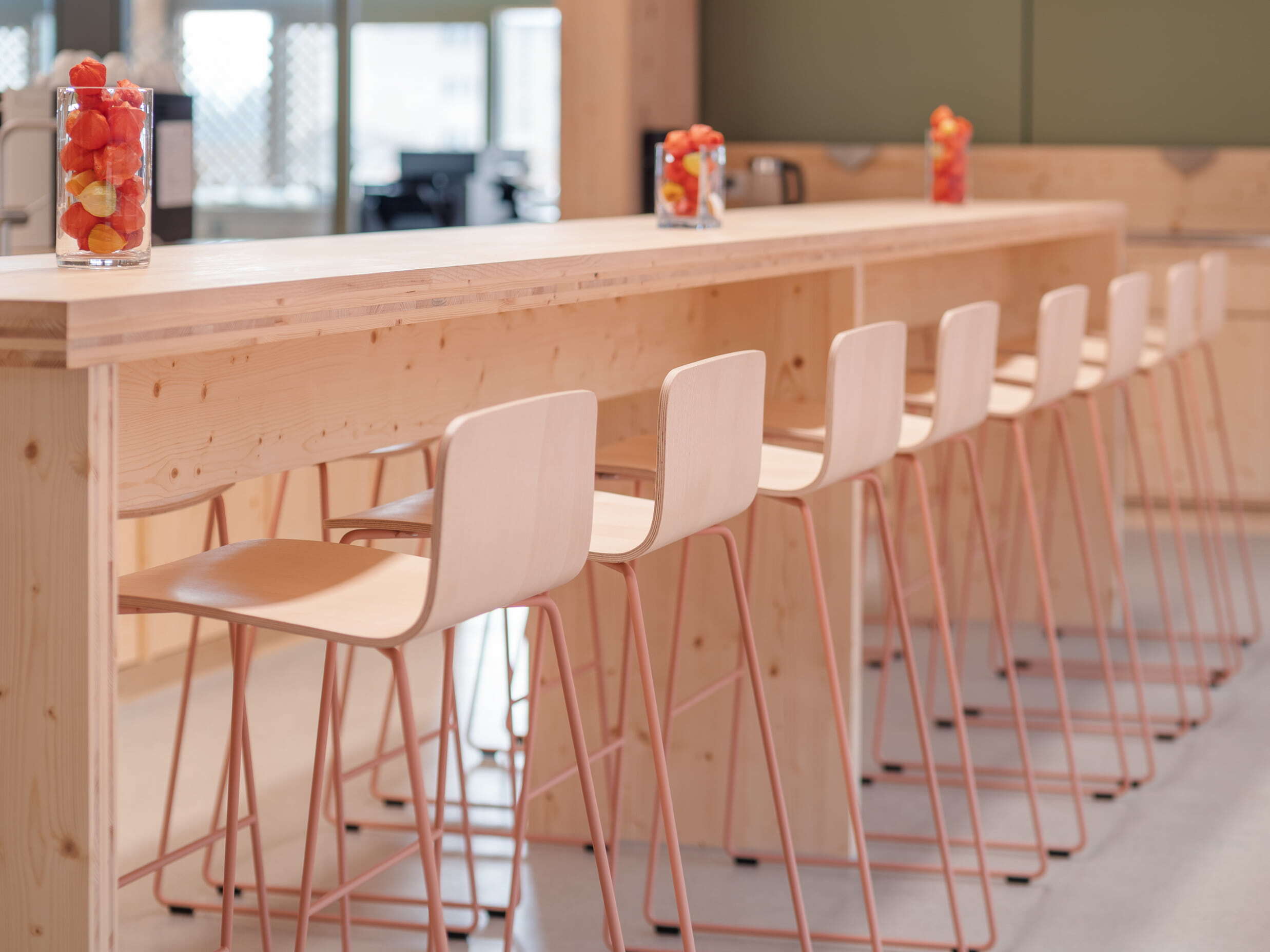 Interior of wiesental school feature profim com chairs Photographer Phillip Spillmann