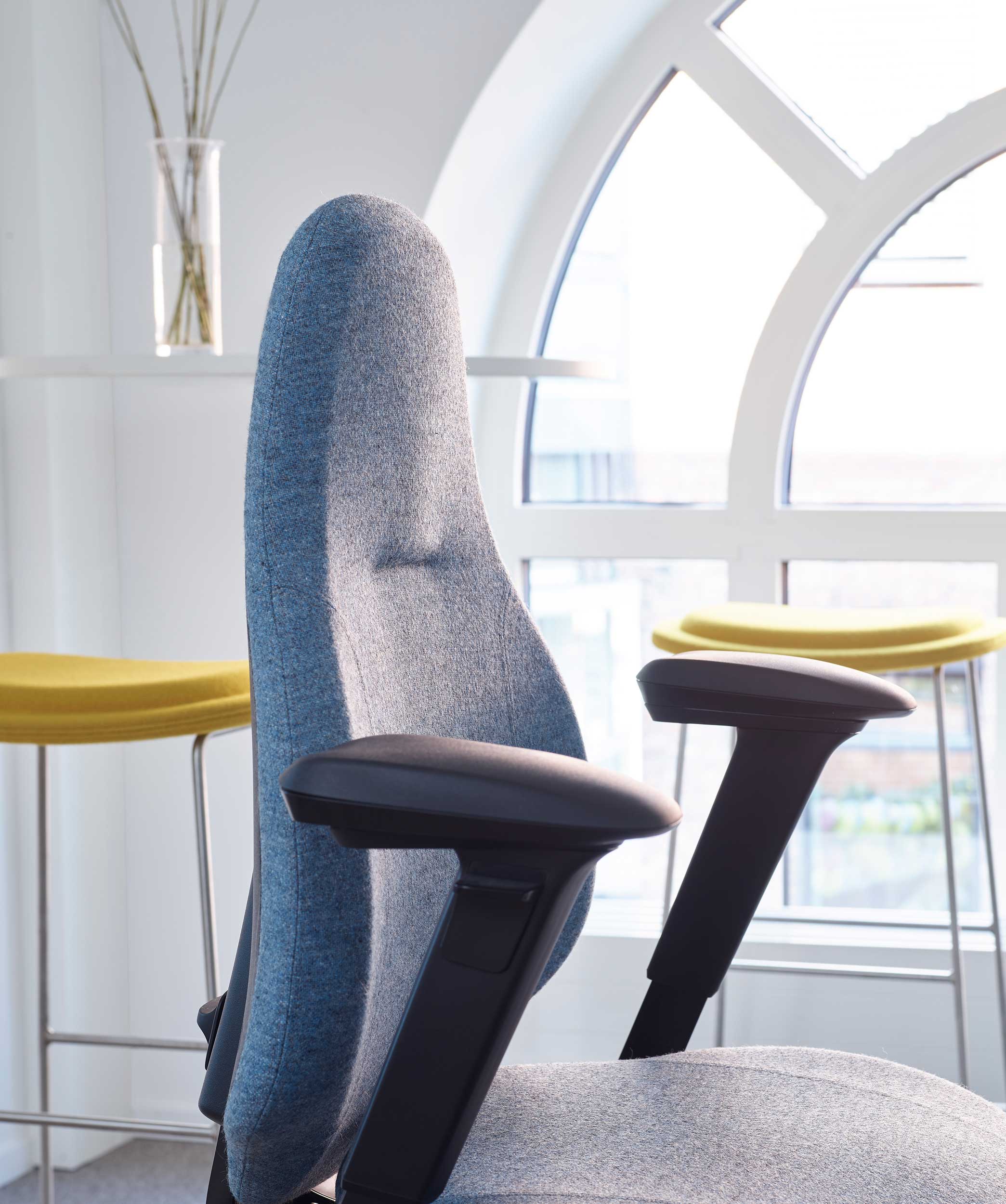 closeup of chair back of RH Mereo