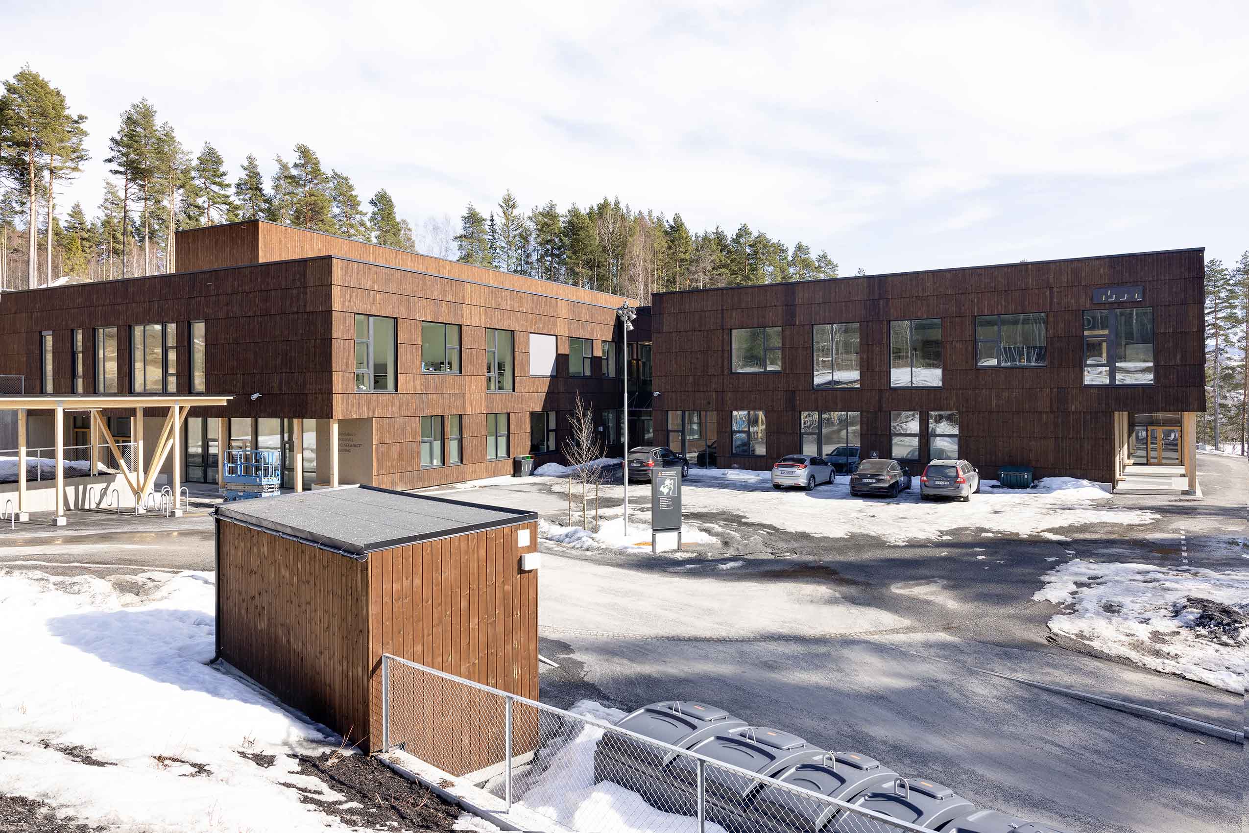 Exterior shot of HOV school