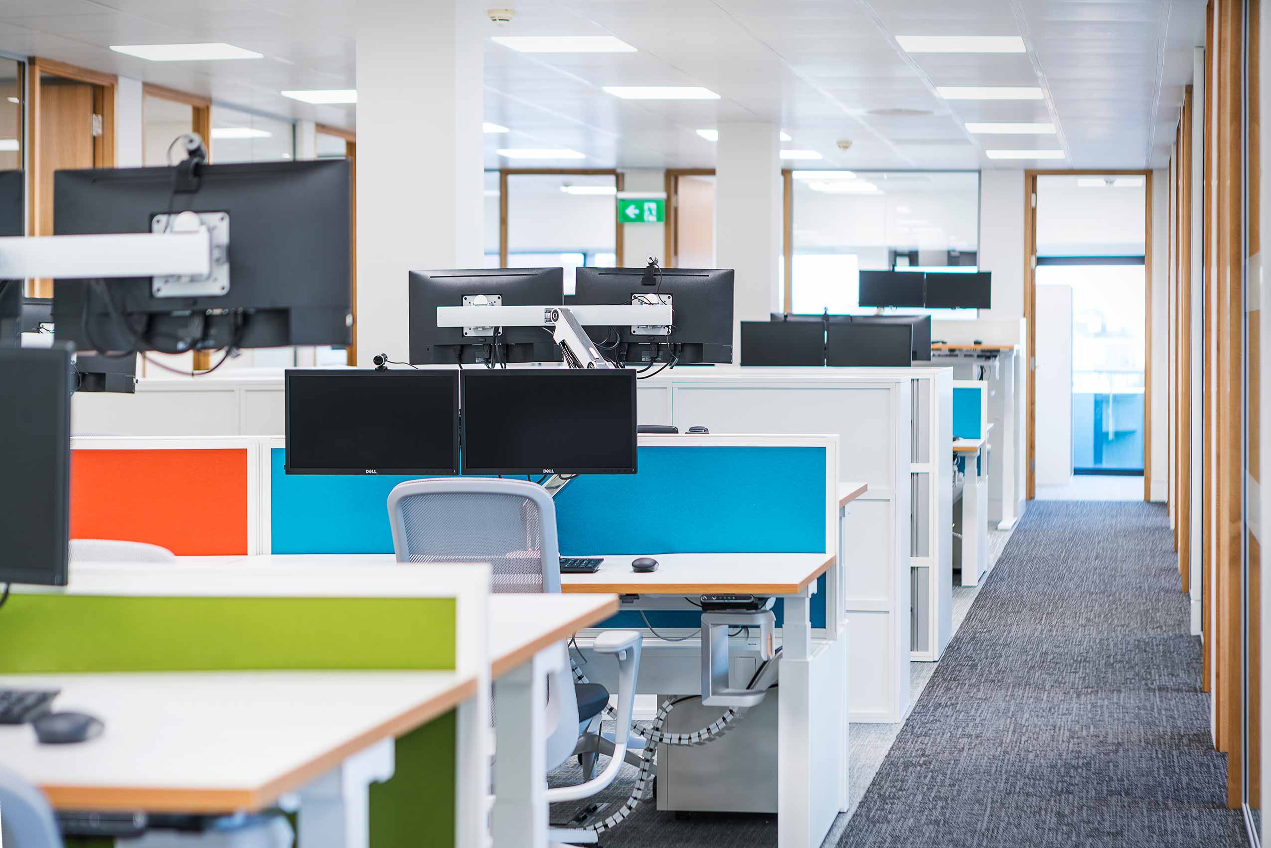 HÅG SoFi chairs in open office space at Mourant Ozannes | Photo : Andy Le Gresley Photography