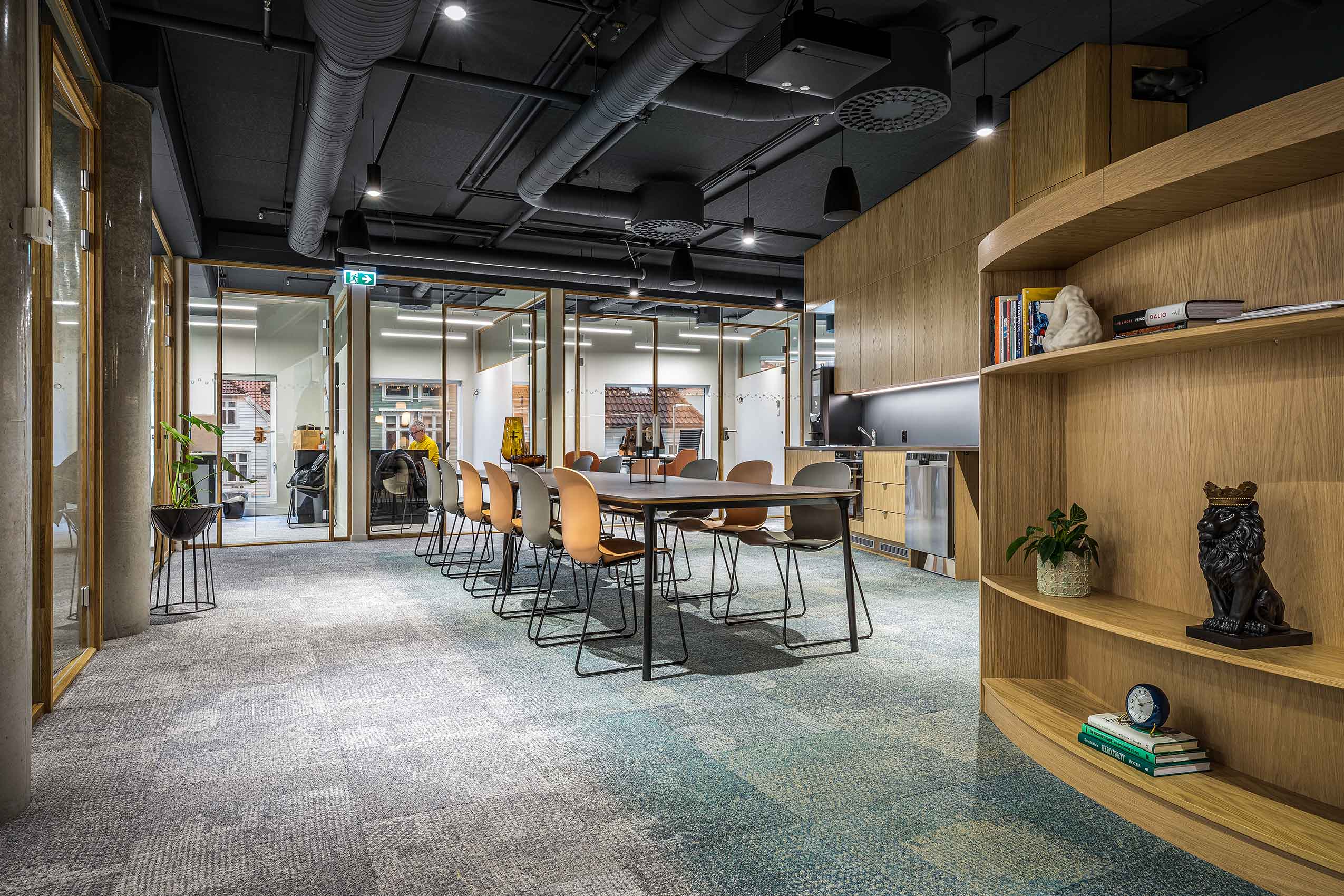 Profim Noor chairs in collaboration space at Nostet Bergen Office | Photographer: Anders Garmel