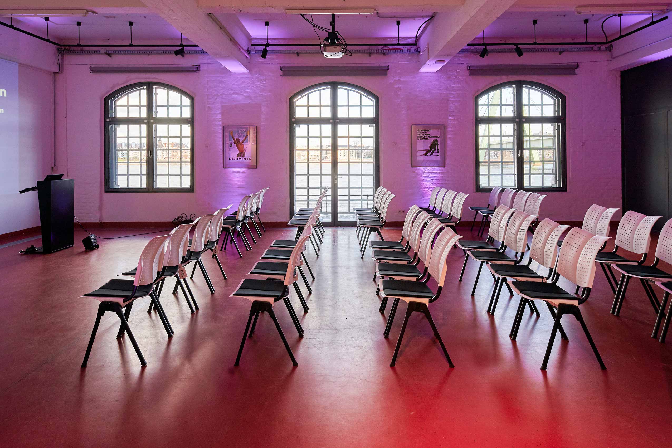 HÅG Conventio Wing chairs in event space at the Olympic Museum, Cologne | Photo : Dieter Jacobi