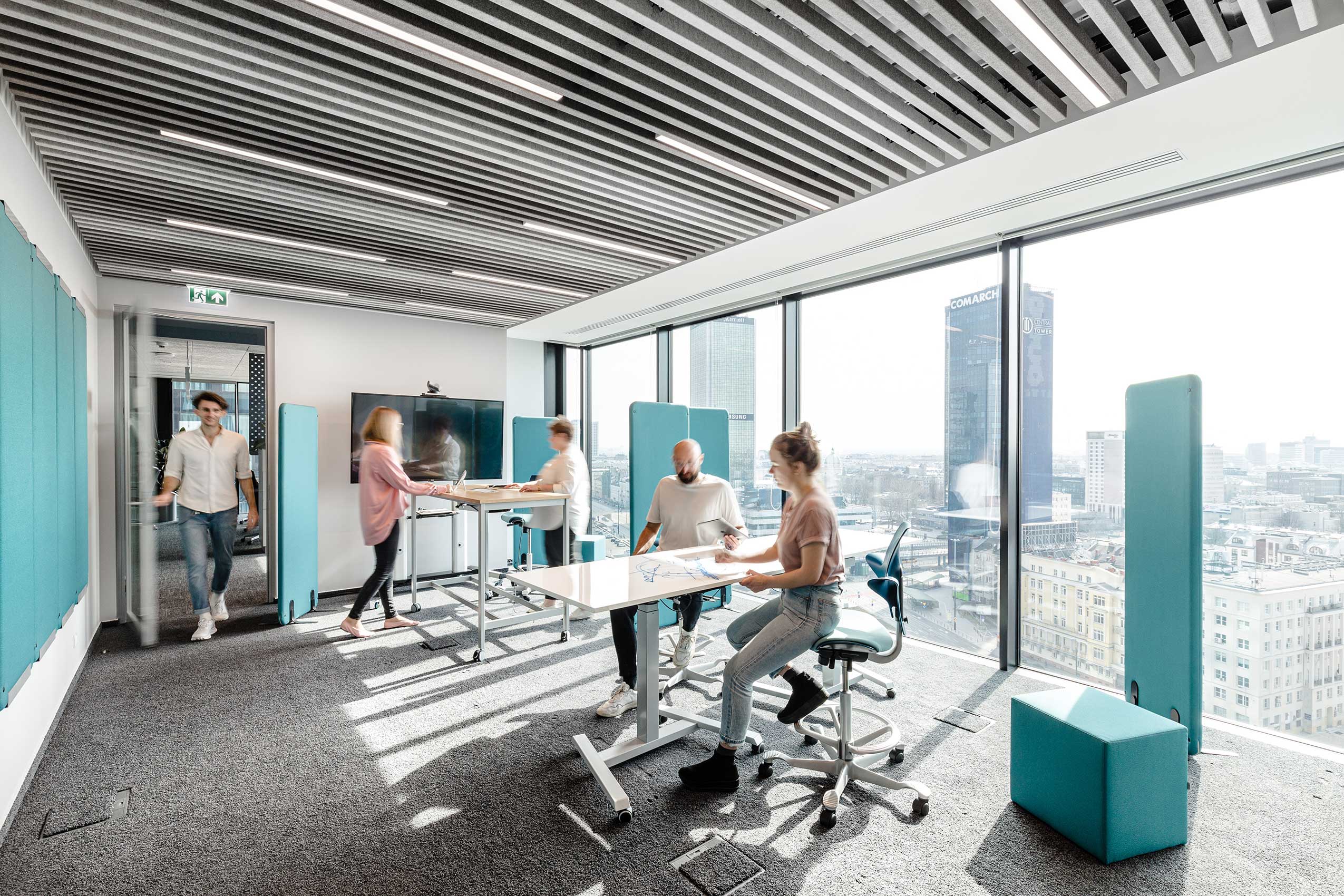 HÅG Capisco Puls chairs in collaborative space at Orsted offices | Photo: Adam Grzesik