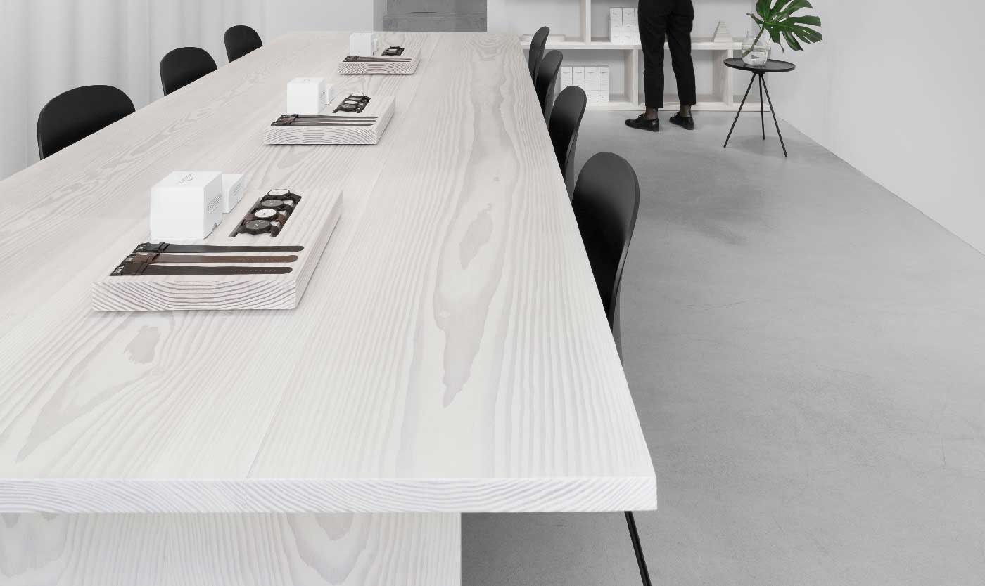 Profim Noor chairs in showroom of Tid Watches | Photo : Jonas Lindstrom