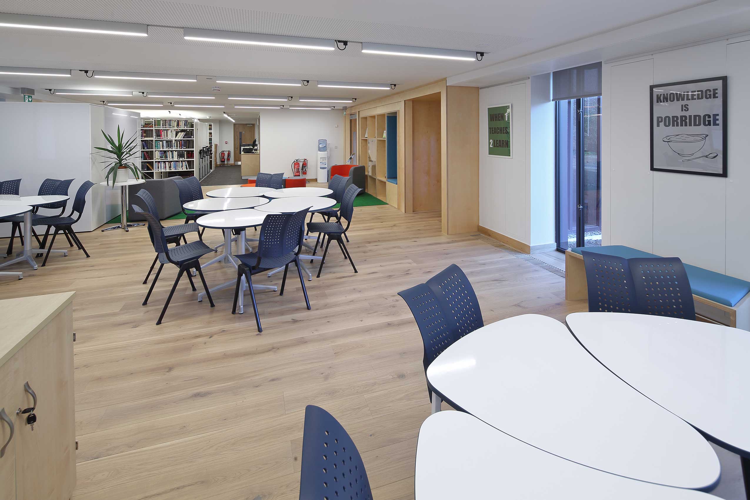 HÅG Conventio Wing chairs in library space at Tonbridge School